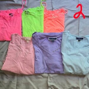Lot #2 3× Tank Tops And Shirts